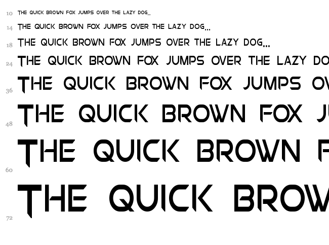 Chromia font waterfall